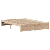 Cadre de lit sans matelas 120x190 cm bois de pin massif