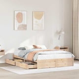 Cadre de lit sans matelas 120x190 cm bois de pin massif