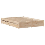 Cadre de lit sans matelas 120x200 cm bois de pin massif