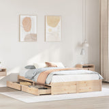 Cadre de lit sans matelas 120x200 cm bois de pin massif