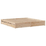 Bed frame without mattress 180x200 cm solid pine wood