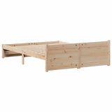 Cadre de lit sans matelas 120x200 cm bois de pin massif