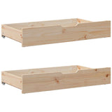 Cadre de lit sans matelas 150x200 cm bois de pin massif