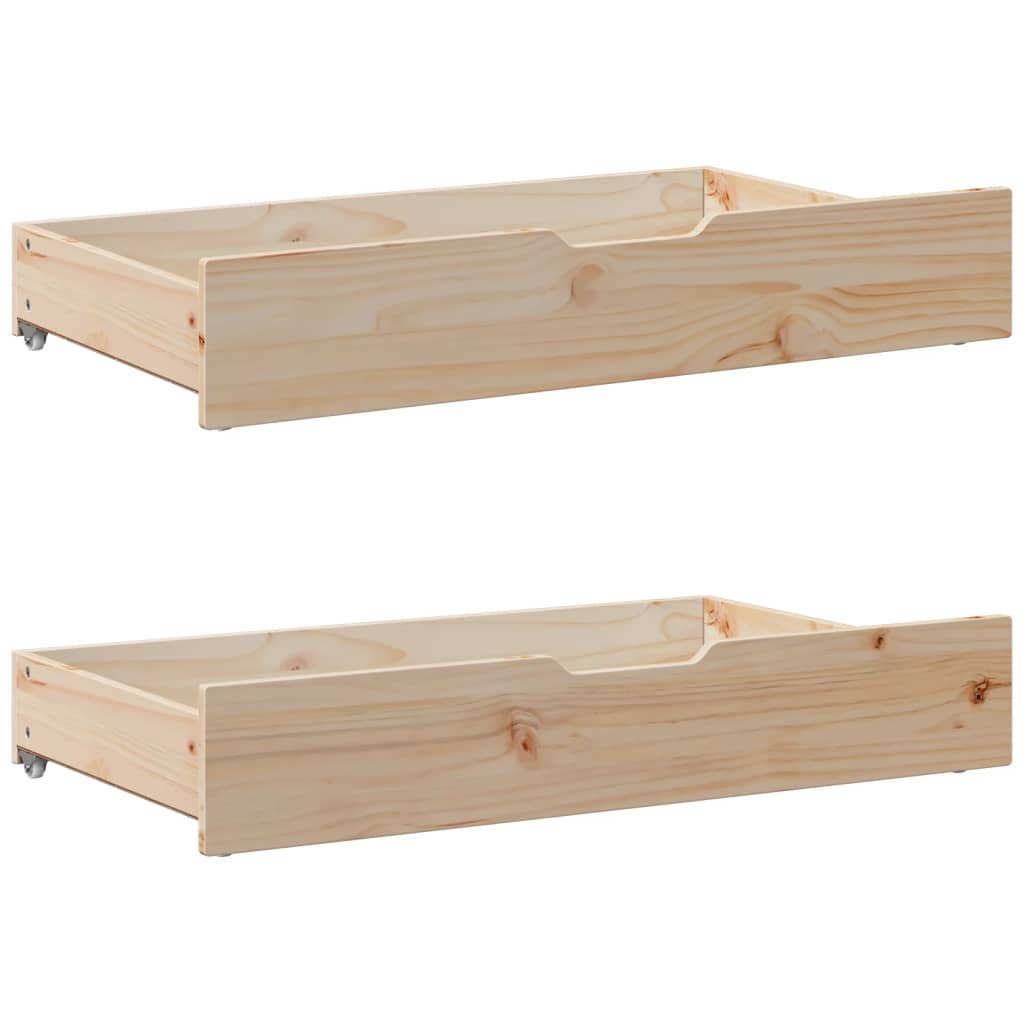 Bed frame without mattress 150x200 cm solid pine wood