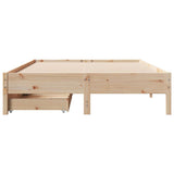 Cadre de lit sans matelas 120x200 cm bois de pin massif