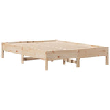 Cadre de lit sans matelas 120x200 cm bois de pin massif