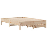 Cadre de lit sans matelas 120x200 cm bois de pin massif