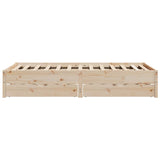 Cadre de lit sans matelas 135x190 cm bois de pin massif