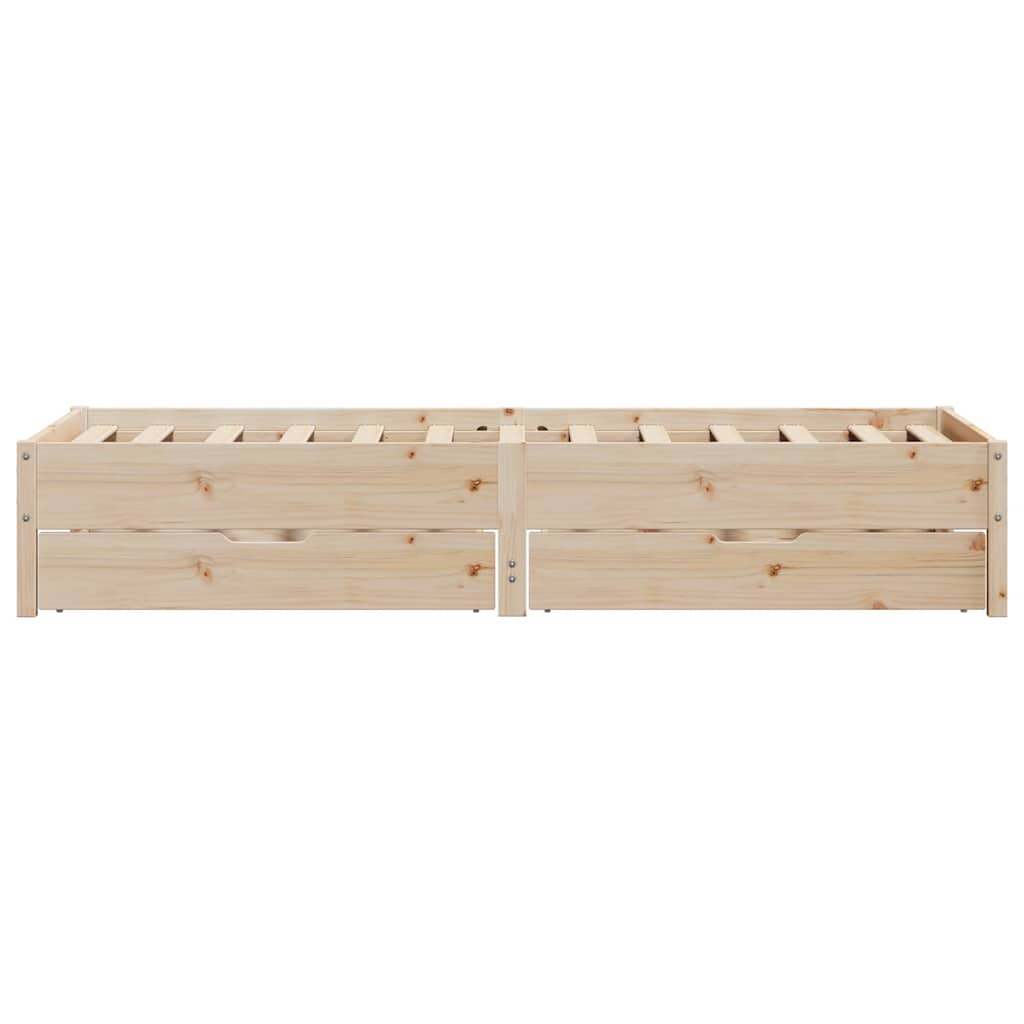 Cadre de lit sans matelas 90x190 cm bois de pin massif