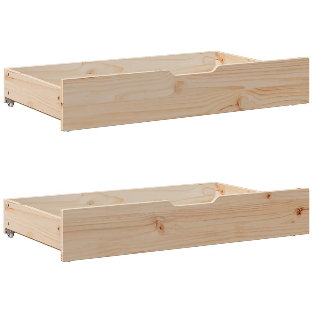 Cadre de lit sans matelas 75x190 cm bois de pin massif