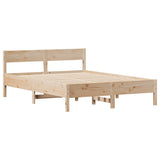 Cadre de lit sans matelas 120x200 cm bois de pin massif