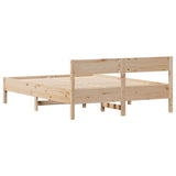 Cadre de lit sans matelas 120x200 cm bois de pin massif