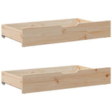 Bed frame without mattress 200x200 cm solid pine wood