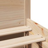 Bed frame without mattress 160x200 cm solid pine wood