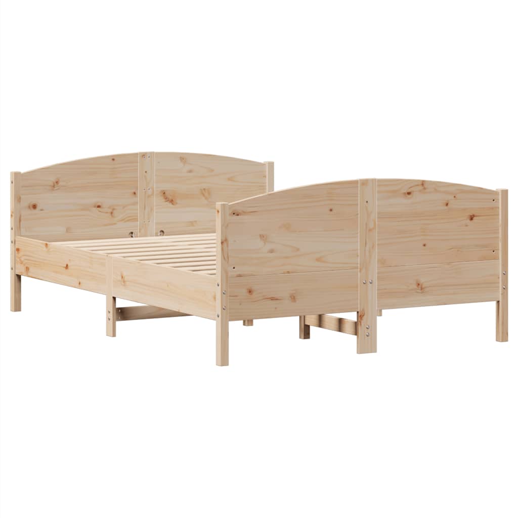 Cadre de lit sans matelas 120x190 cm bois de pin massif