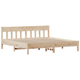 Bed frame without mattress 180x200 cm solid pine wood