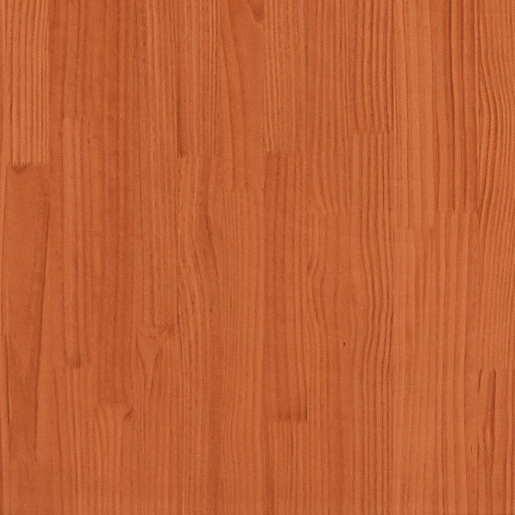 Cadre de lit avec tiroirs cire marron 120x190cm bois pin massif