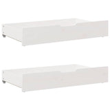 Cadre de lit enfants avec tiroirs sans matelas 90x200 cm bois