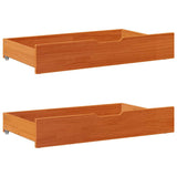 Cadre de lit enfants avec tiroirs sans matelas 90x190 cm bois