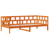 Lit de jour avec tiroirs sans matelas cire marron 90x190cm bois