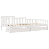 Day bed with drawers without mattress 90x190 cm solid wood