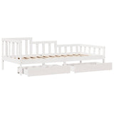 Lit de jour avec tiroirs sans matelas 90x190 cm bois massif