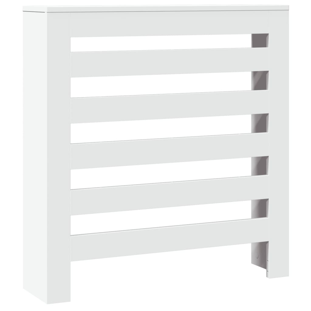 White radiator cover 78x20x82 cm engineered wood