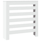 White radiator cover 78x20x82 cm engineered wood