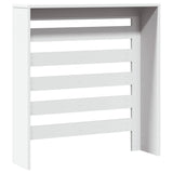 White radiator cover 78x20x82 cm engineered wood