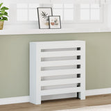 White radiator cover 78x20x82 cm engineered wood