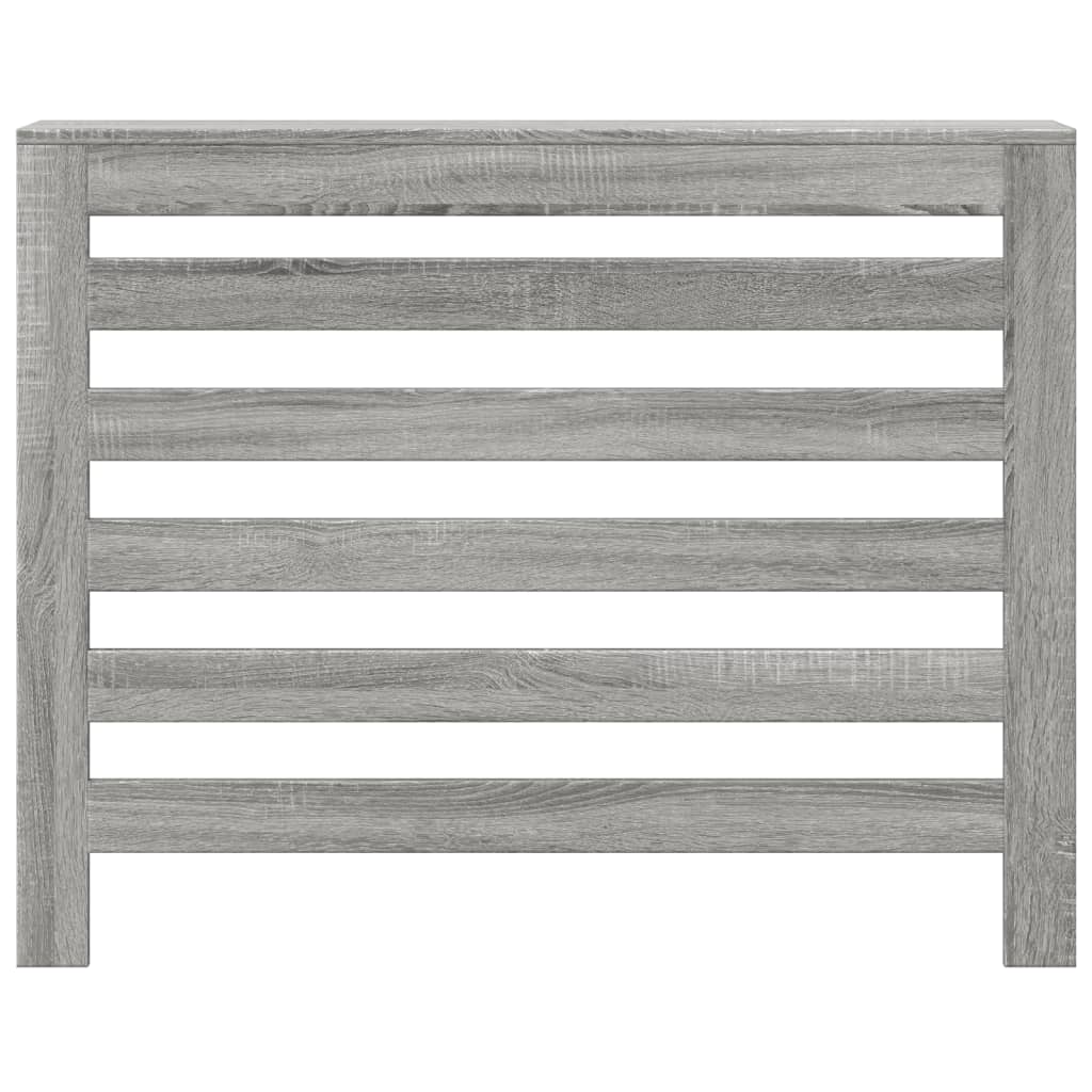 Cache-radiateur sonoma gris 104x20x82 cm bois d'ingénierie