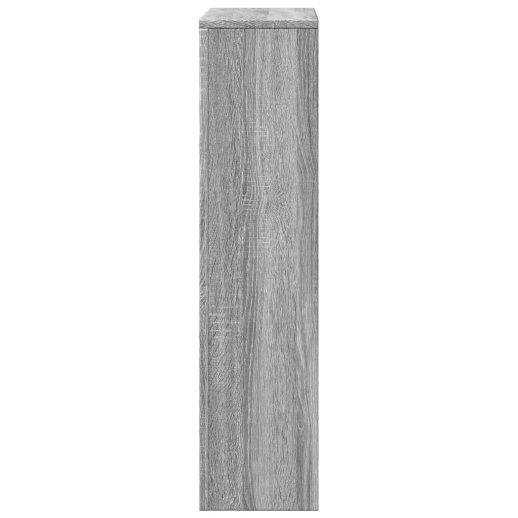 Cache-radiateur sonoma gris 104x20x82 cm bois d'ingénierie