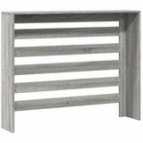 Cache-radiateur sonoma gris 104x20x82 cm bois d'ingénierie