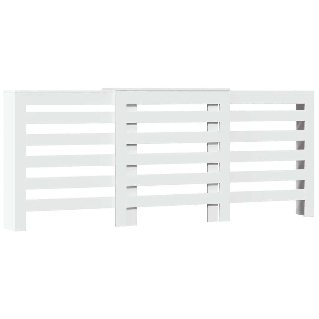 White radiator cover 205x21.5x83.5 cm engineered wood