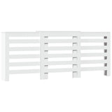 White radiator cover 205x21.5x83.5 cm engineered wood