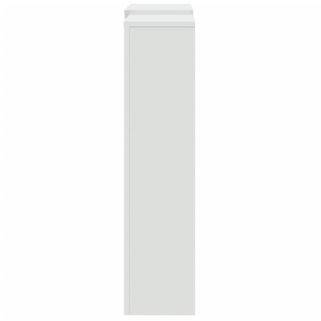 White radiator cover 205x21.5x83.5 cm engineered wood