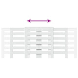 White radiator cover 205x21.5x83.5 cm engineered wood