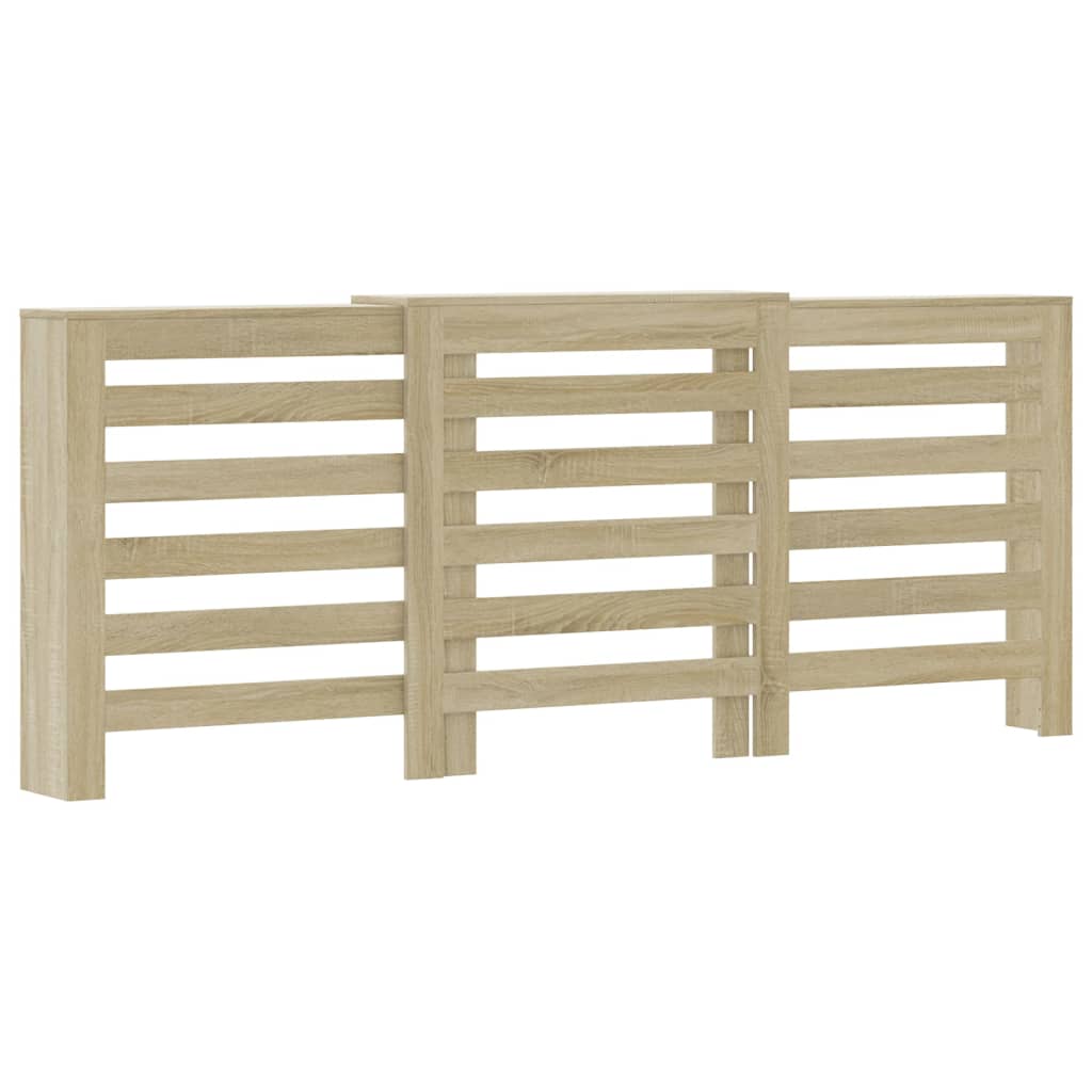 Cache-radiateur chêne sonoma 205x21,5x83,5 cm bois d'ingénierie