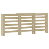 Cache-radiateur chêne sonoma 205x21,5x83,5 cm bois d'ingénierie