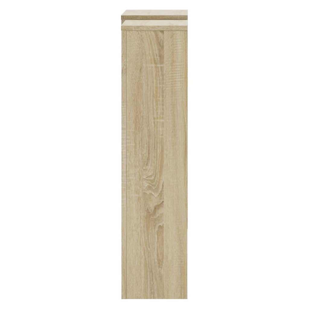 Cache-radiateur chêne sonoma 205x21,5x83,5 cm bois d'ingénierie