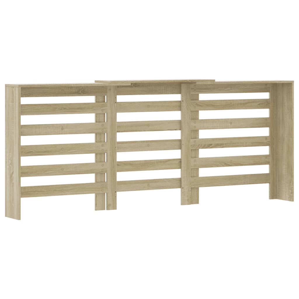 Cache-radiateur chêne sonoma 205x21,5x83,5 cm bois d'ingénierie