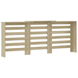 Cache-radiateur chêne sonoma 205x21,5x83,5 cm bois d'ingénierie