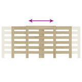 Cache-radiateur chêne sonoma 205x21,5x83,5 cm bois d'ingénierie