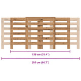 Handgefertigte Heizkörperabdeckung aus Eiche, 205 x 21,5 x 83,5 cm