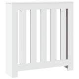 White radiator cover 78x20x82 cm engineered wood