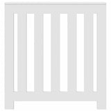 White radiator cover 78x20x82 cm engineered wood