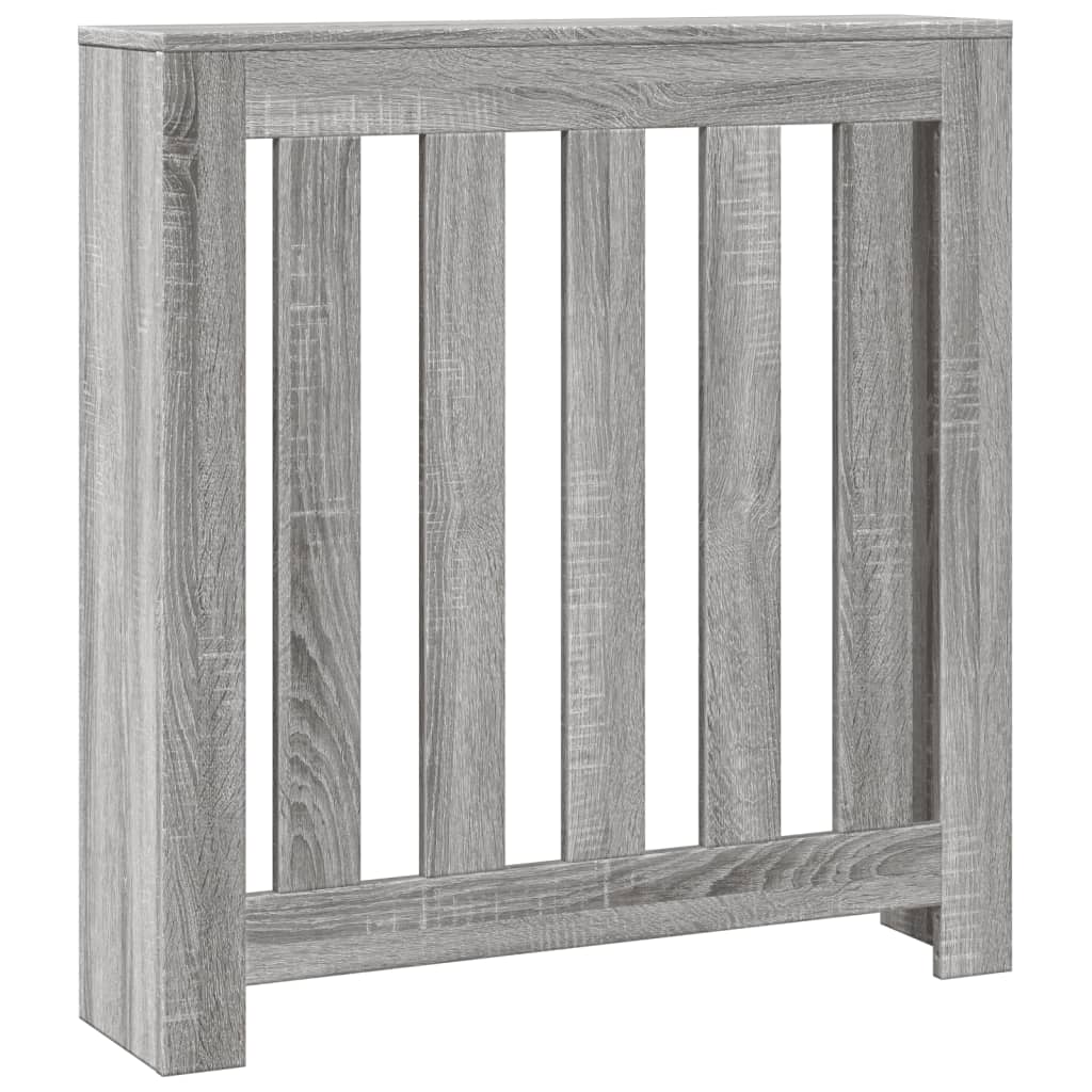 Cache-radiateur sonoma gris 78x20x82 cm bois d'ingénierie