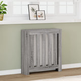 Cache-radiateur sonoma gris 78x20x82 cm bois d'ingénierie