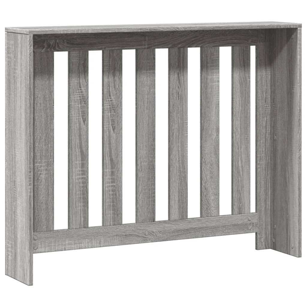 Cache-radiateur sonoma gris 104x20x82 cm bois d'ingénierie