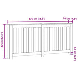 Sonoma oak radiator cover 175x20x82 cm engineered wood